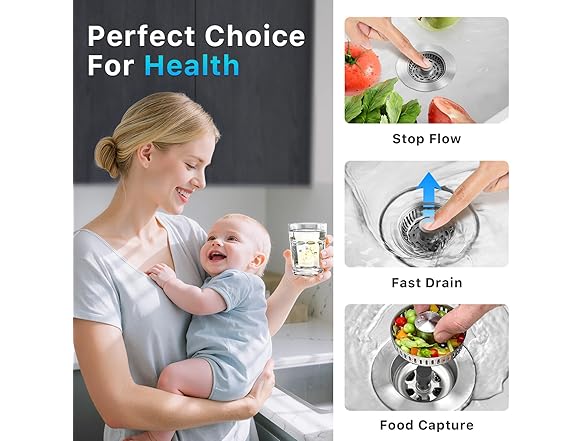 Dimflue Stainless Steel Sink Strainer