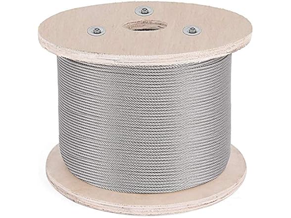 VEVOR 3/16 Inch 7x19 Stainless Steel Aircraft Cable Reel 500FT Stainle