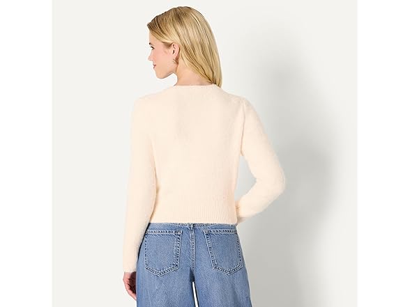 AE Womens Faux Mohair Cardigan