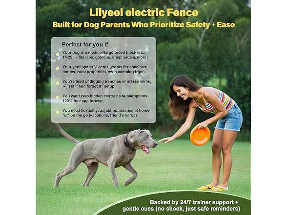 Lilyeel GPS Wireless Dog Fence System