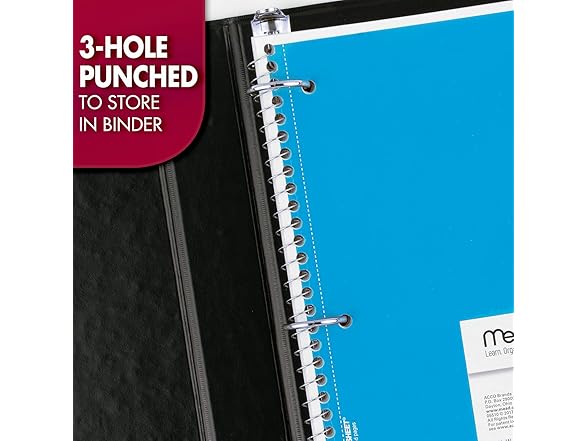 Mead Spiral Notebooks, 4 Pack, 1-Subject