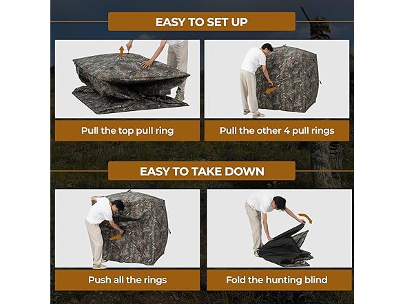 HUNTSEN Hunting Blind 270° See Through