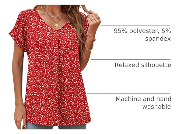 Quezhu Women (X-Large) Blouse Elegant Neck Tops