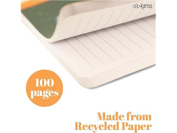 Karma Lined Notebook Journaling