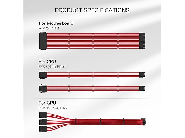 Redragon GCP07 Power Extension Cable Kit