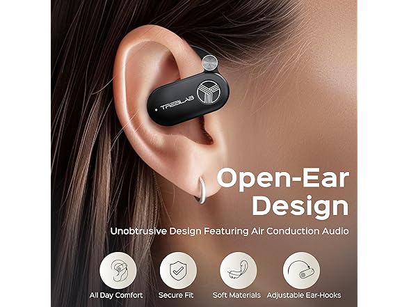 (NEW) TREBLAB X-Open Ear Wireless Earbuds