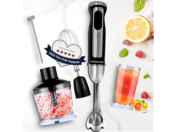 3-in-1 Hand Blender 12-Speed