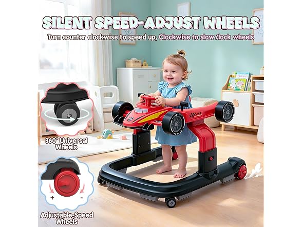 Dacoity 5-in-1 Car Baby Walker