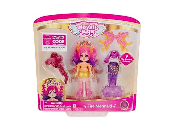 Royale High 3” Fire Mermaid Fashion Doll