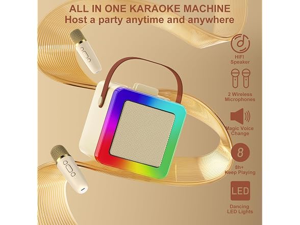 JAUYXIAN Mini Karaoke Machine Kids