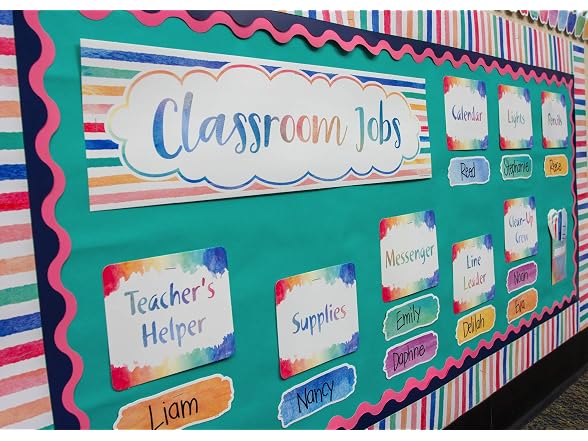 Teacher Created Resources Watercolor Classroom Jobs