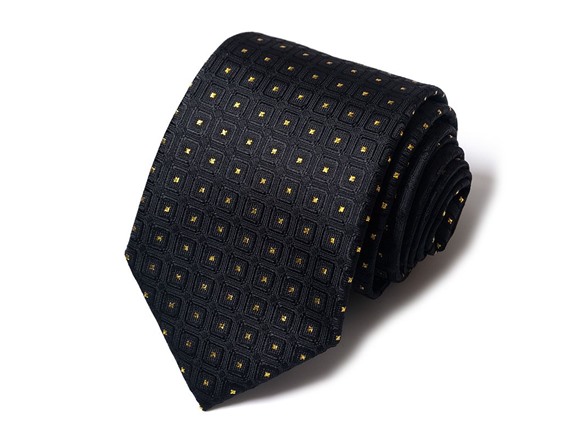 Formal Men’s Necktie - Textured Square Check