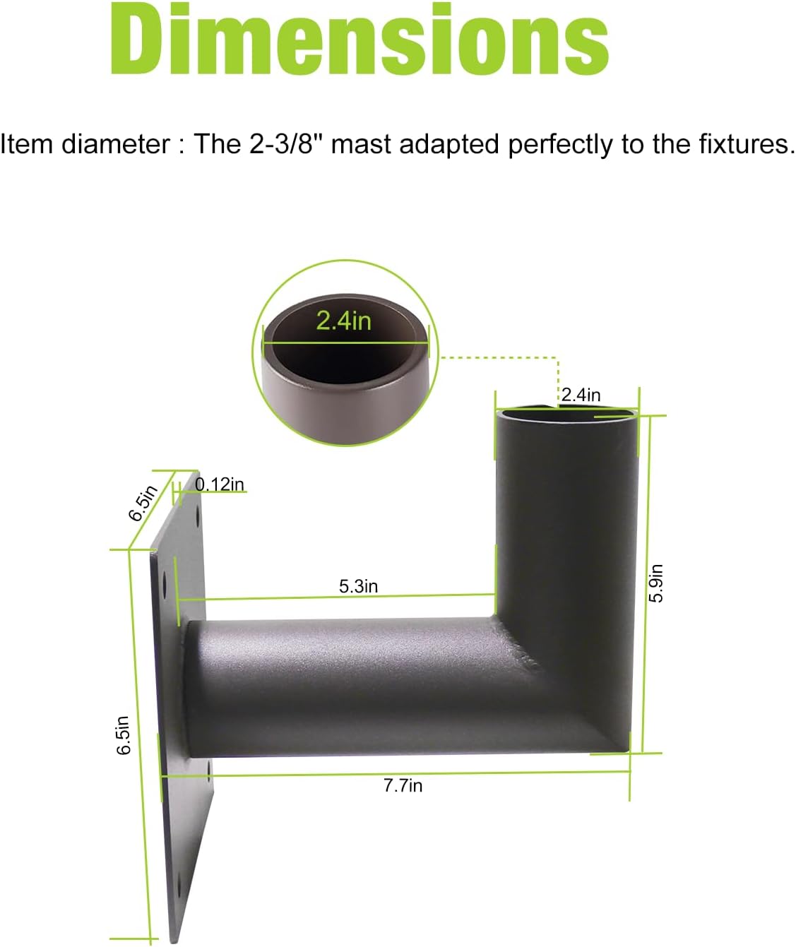 2 Pack L Shaped Light Adapter Bracket - Gallery 6