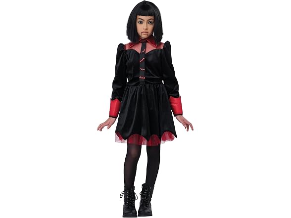 California Costumes, Girls' Gothic Vampiress Dress, Size S