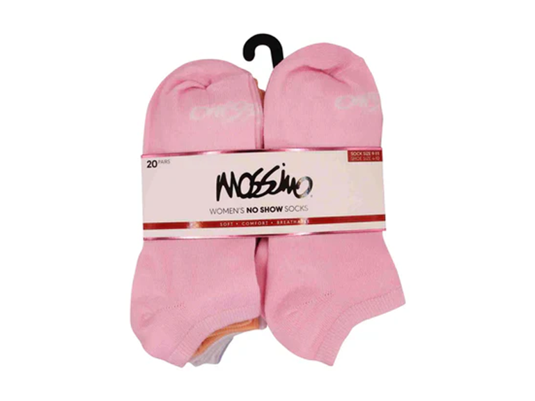 Mossimo MQ-SX50117-WS 20-Pairs Mossimo No Show Socks