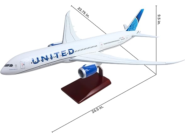 SkyMarks Elite United 787-9 1/100 Model Airplane