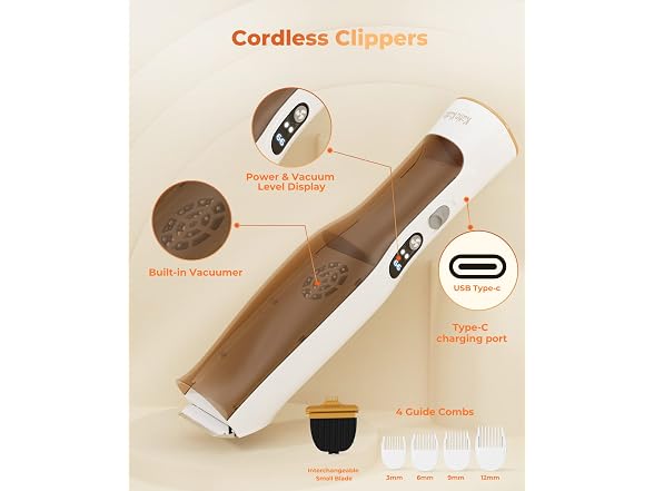 Pet Grooming Vacuum kit Dog Hair Vacuum & Dog Brush