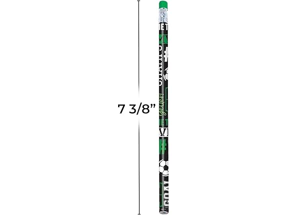 Assorted Goal Getter Pencils - 7.38" (Pack of 8)
