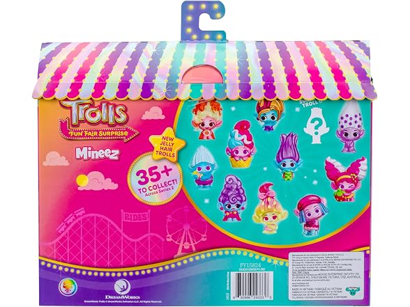Trolls DreamWorks Fun Fair Surprise Mineez - 1.5 Inch Collectible Figures