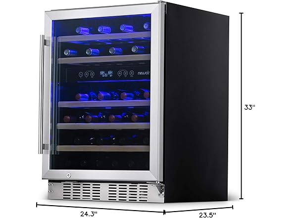 Newair Dual Zone Fridge - 46 Bottles