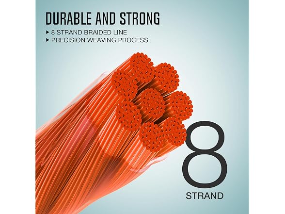 Piscifun Fishing Line Backing, Braided Orange