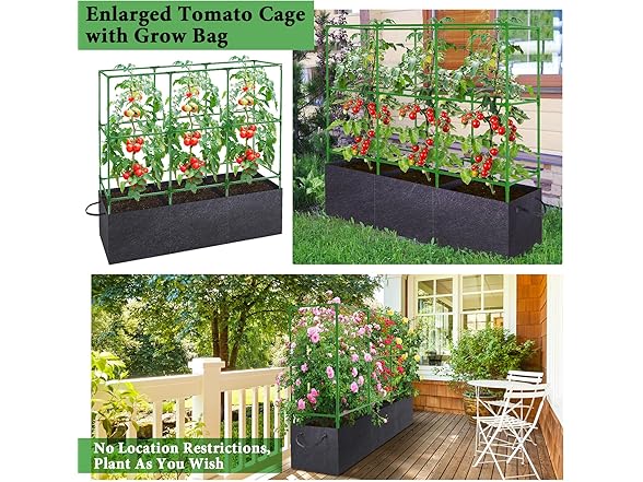 POILKMNI 3-in1 Tomato Cage