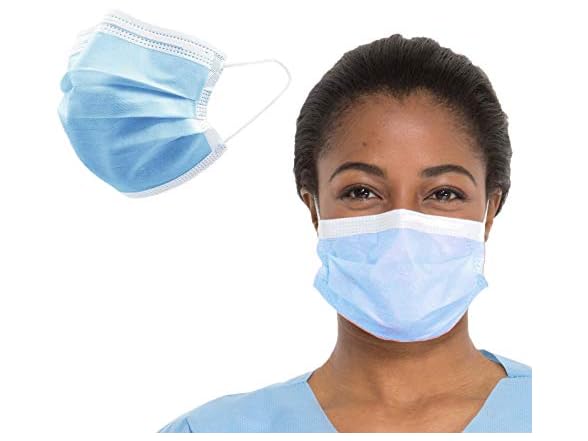 PARASOL Disposable Face Mask, 3 Ply, 10 Ct
