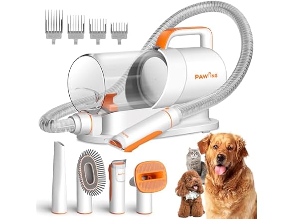 PAWING Pet Grooming Kit with Vacuum