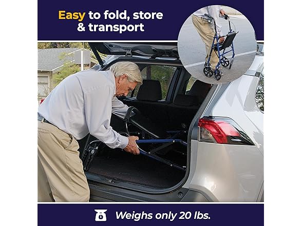 Drive Medical Drive Medical Rollator Blue