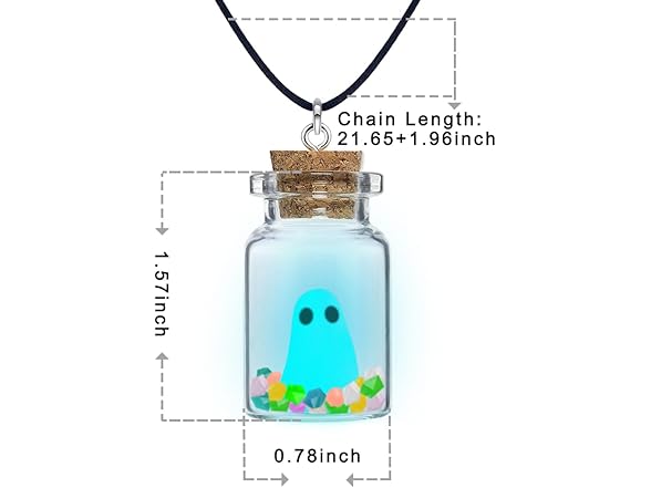 YZMOXNL Cute Ghost Necklace