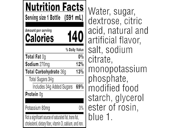 Gatorade Gatorade Thirst Quencher, Cool Blue, 20