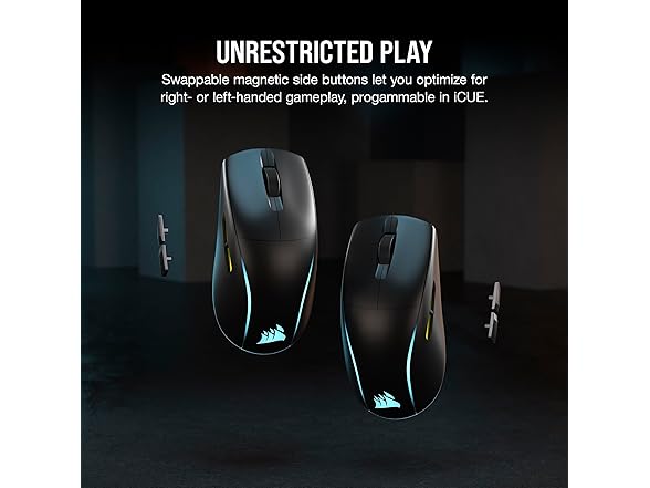 Corsair M75 Wireless RGB Gaming Mouse, Black