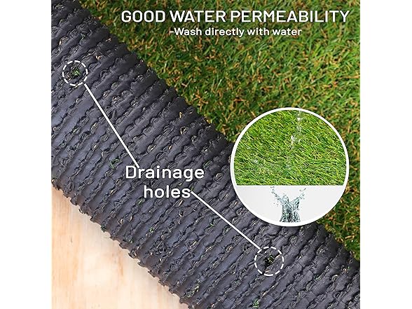 Superior Artificial Grass Synthetic Lawn Indoor/ Outdoor Turf Area Rug