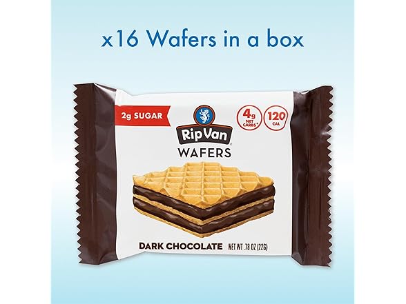 16CT Rip Rip Van Dark Chocolate Wafer Cookies