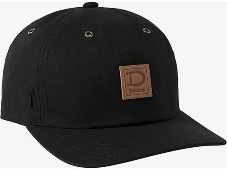 Dickies ROOMY WAXED FLAT BRIM W/LEATHER PATC