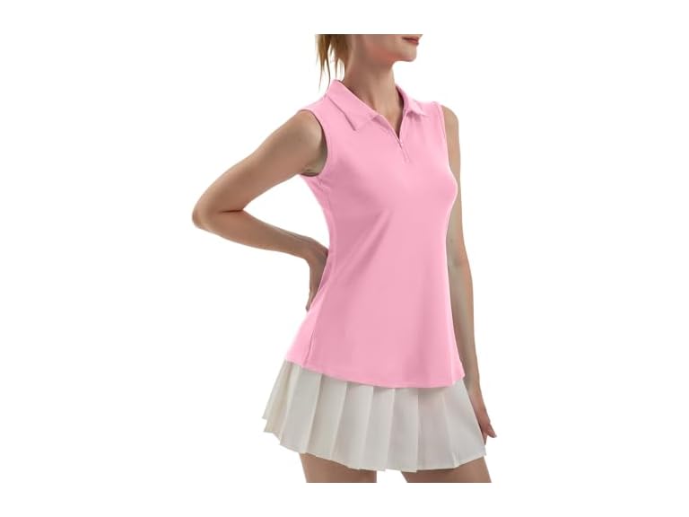 Fkeep Women (XS) Sleeveless Polo Golf Dry T-Shirts - Gallery 46
