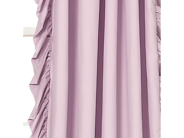 Lush Decor Reyna Ruffle Window Curtain Panel Set