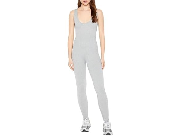 Forever 21 (M) Seamless Scoop-Neck Tank Jumpsuit