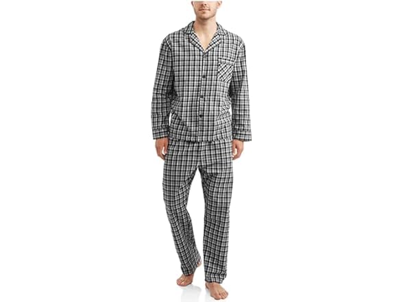 Hanes Pajama Set Plaid (4X)