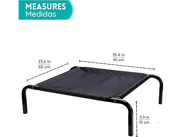POLI PETS Elevated Dog Bed Medium Size