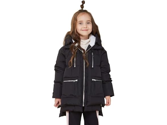 Children Hooded Winter Down Coat
