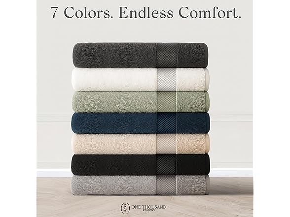 Premium Staple Cotton Bathroom Towel Set