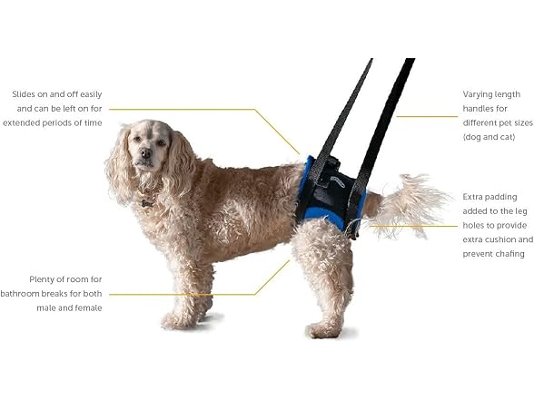 Walkabout Back End Harness, Dog and Cat Lift