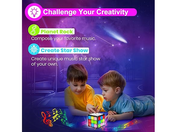 Xinbeiya Rechargeable Handheld Cube with Games