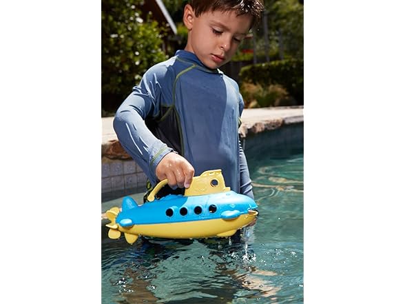 Green Toys Submarine in Yellow & blue