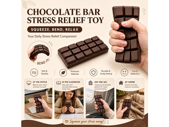 Twilight Squishy Sensory Toys Chocolate, 3PK