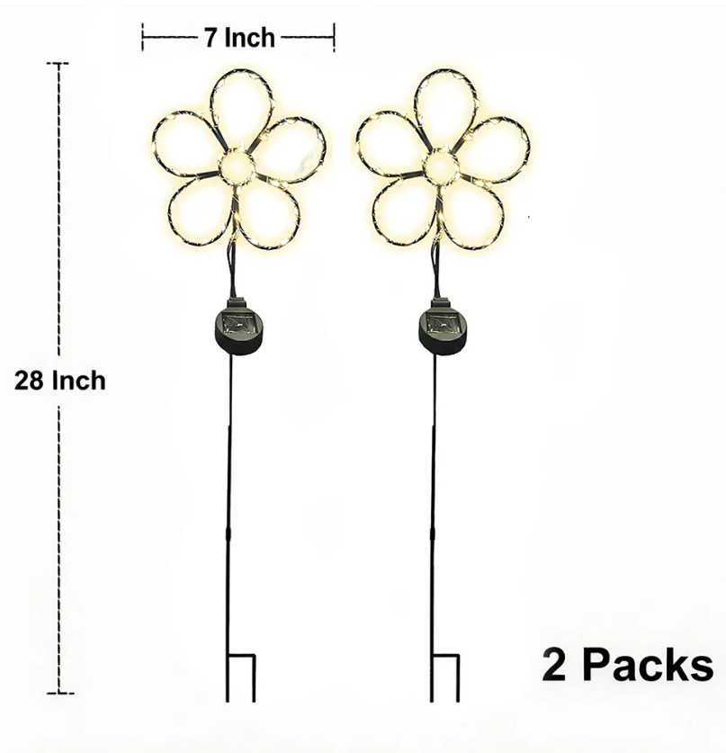 Touch Of ECO Solar Powered LED Garden Stake- Flower - Gallery 13