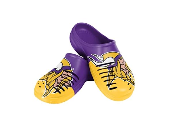 MINNESOTA VIKINGS (Small) Colorblock Big Logo Clog