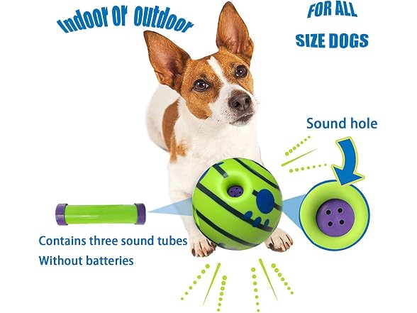 LFCToys 4''Wobble Giggle Dog Ball,Strange Dog