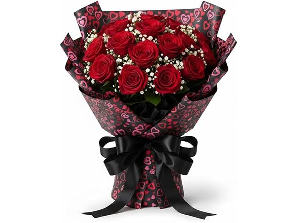 LUV RIBBONS Luv Ribbons Heart Floral Wrap Waterproof